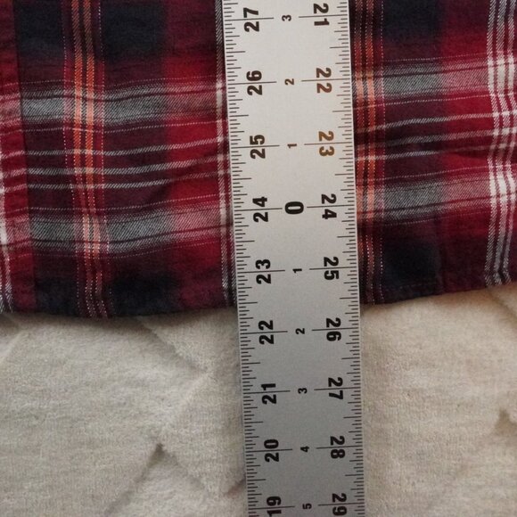 Harley-Davidson Red and Black Plaid Button Down Shirt - Picture 8 of 11